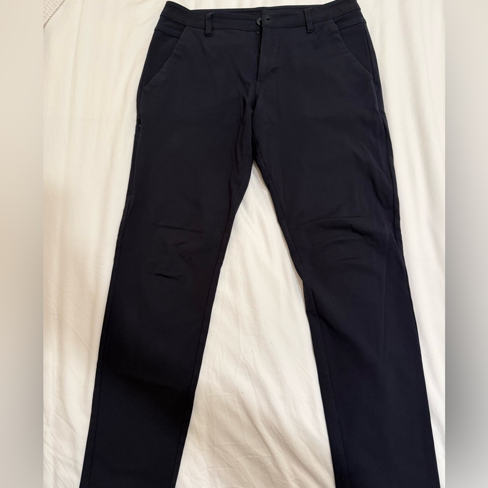 BYLT Basics: Navy Blue Everyday Pant (33 Tall)